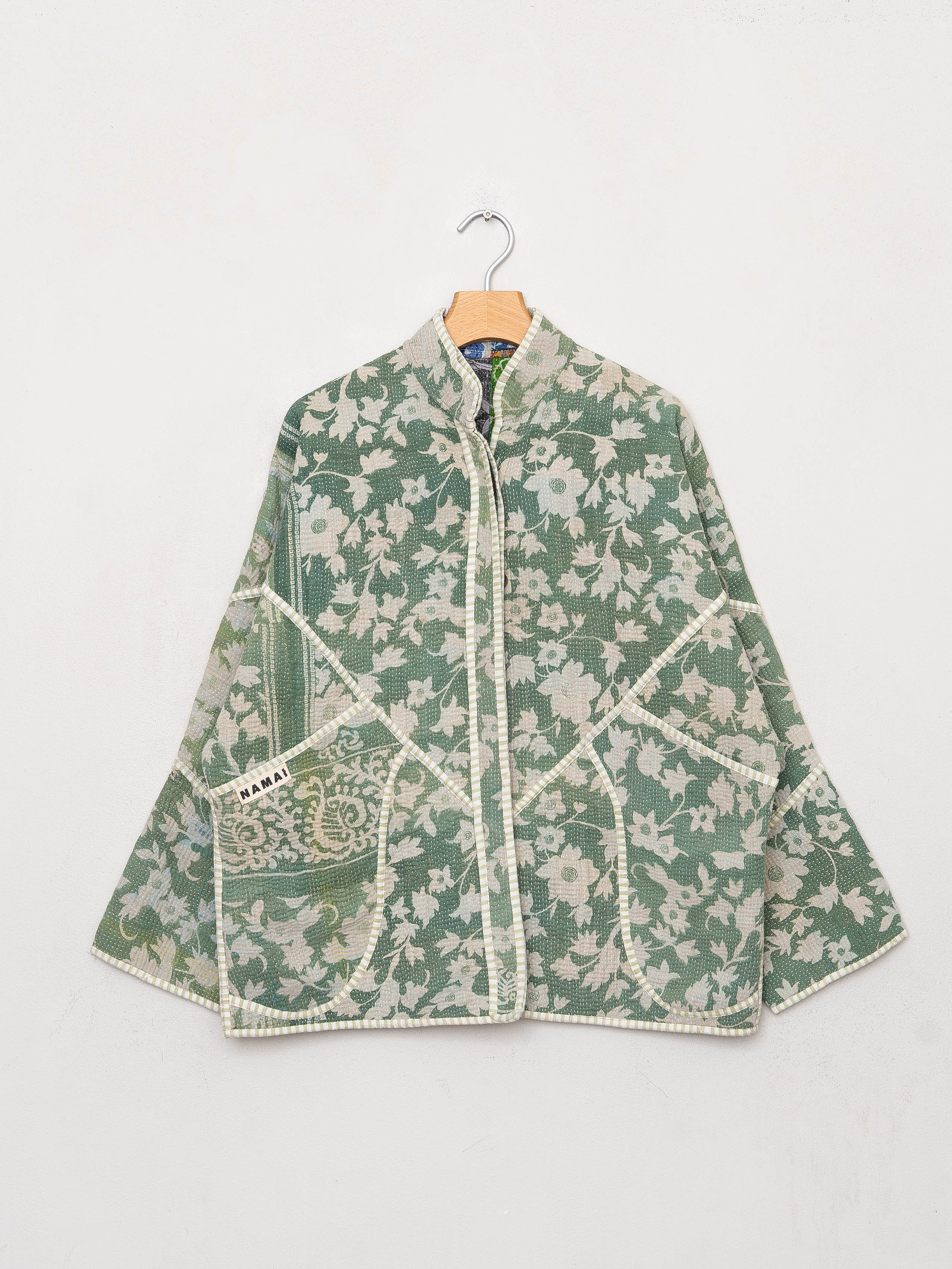 The Ladhiya Quilted Patchwork Kantha Jacket
