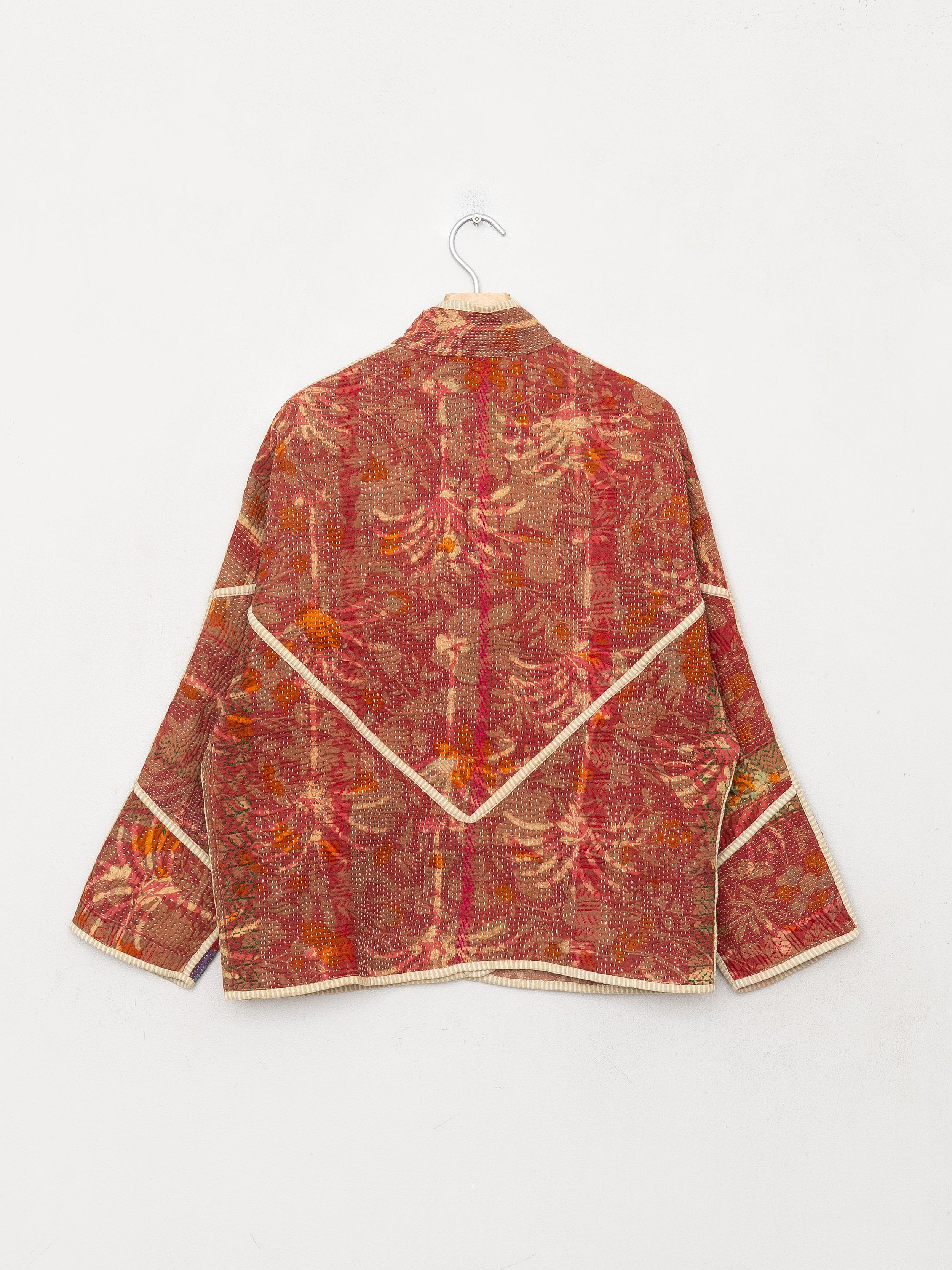The Ladhiya Petite Quilted Indigo Kantha Jacket