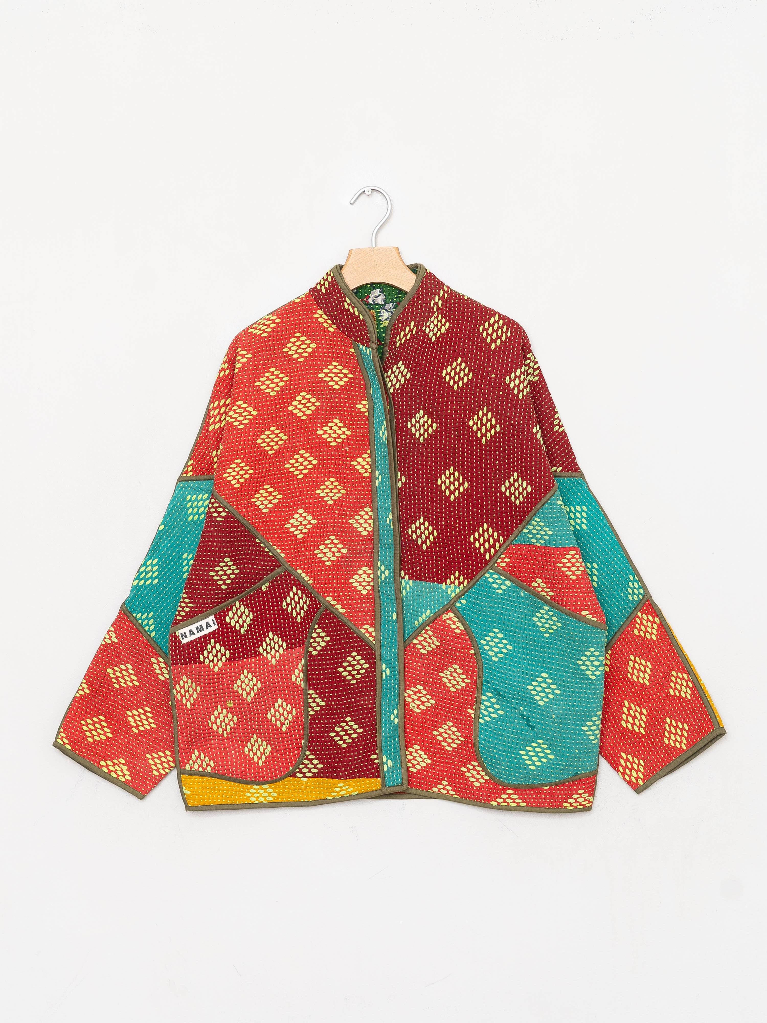 The Ladhiya Quilted Patchwork Kantha Jacket