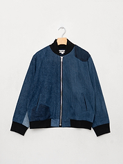 The Veda Denim Bomber Jacket - Medium