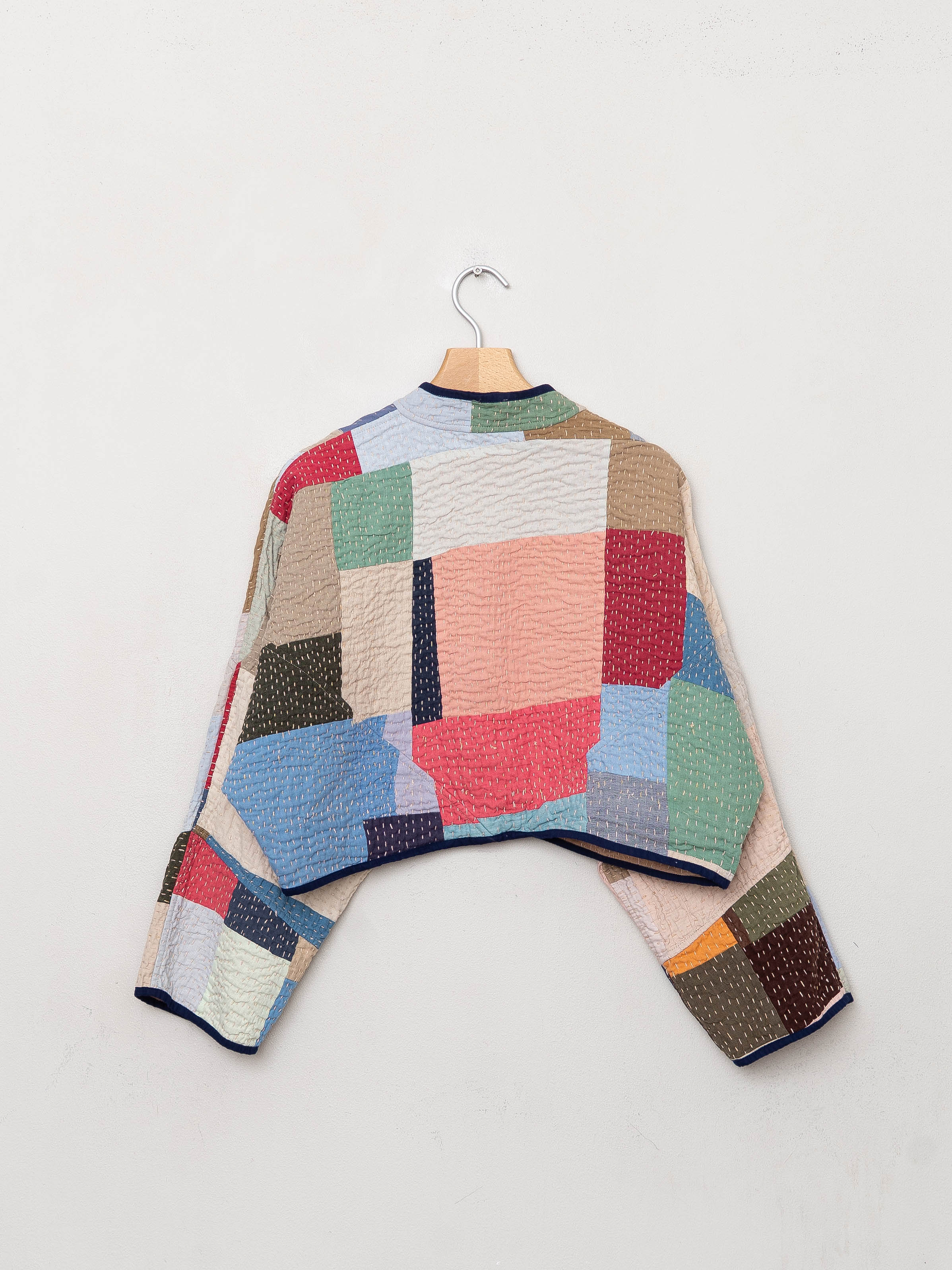 The Kaira Cropped Patchwork Ralli Quilt Jacket