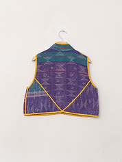 The Kaira Quilted Patchwork Kantha Vest