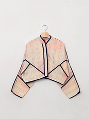 The Kaira Cropped Patchwork Ralli Quilt Jacket