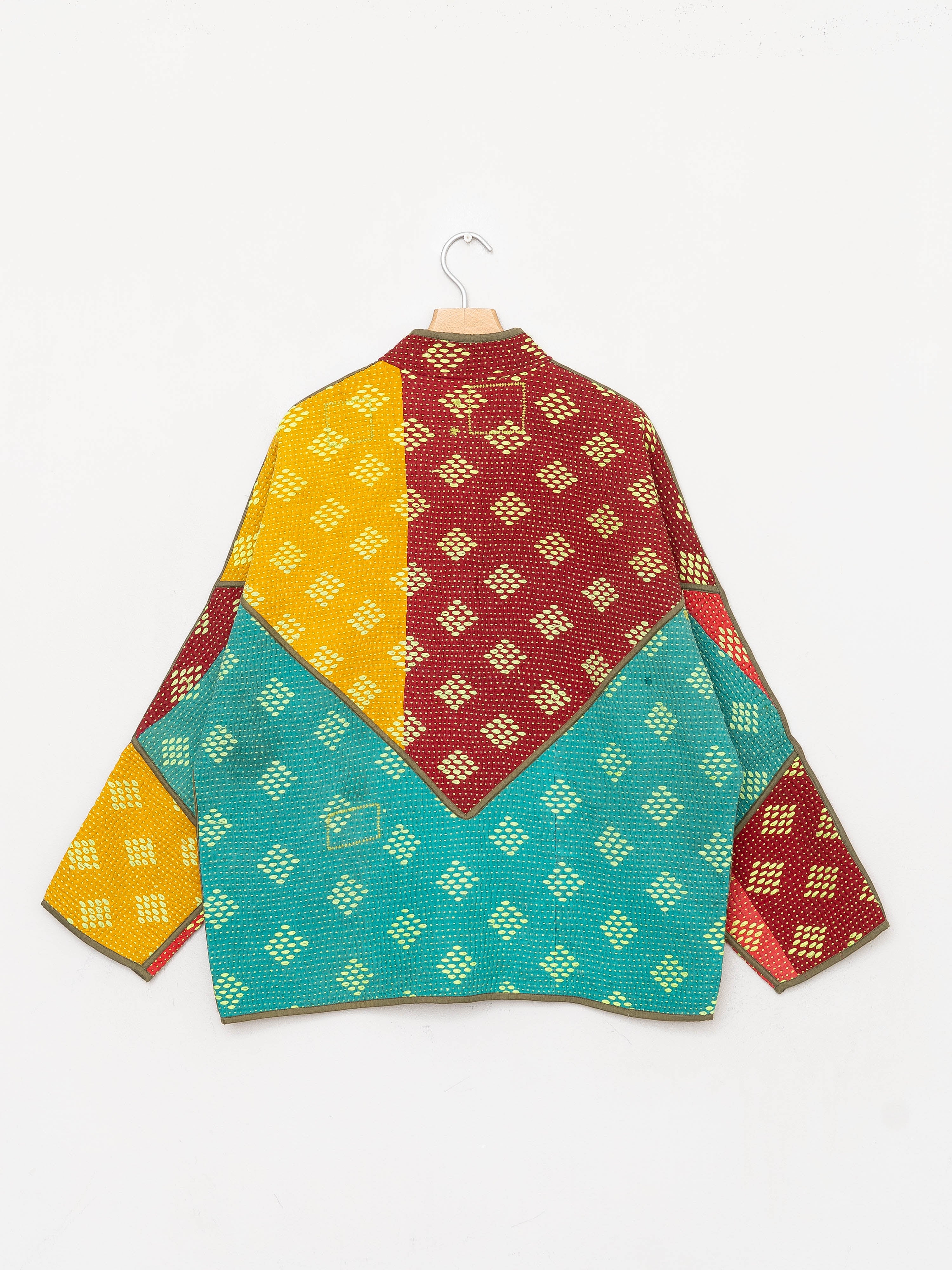 The Ladhiya Quilted Patchwork Kantha Jacket