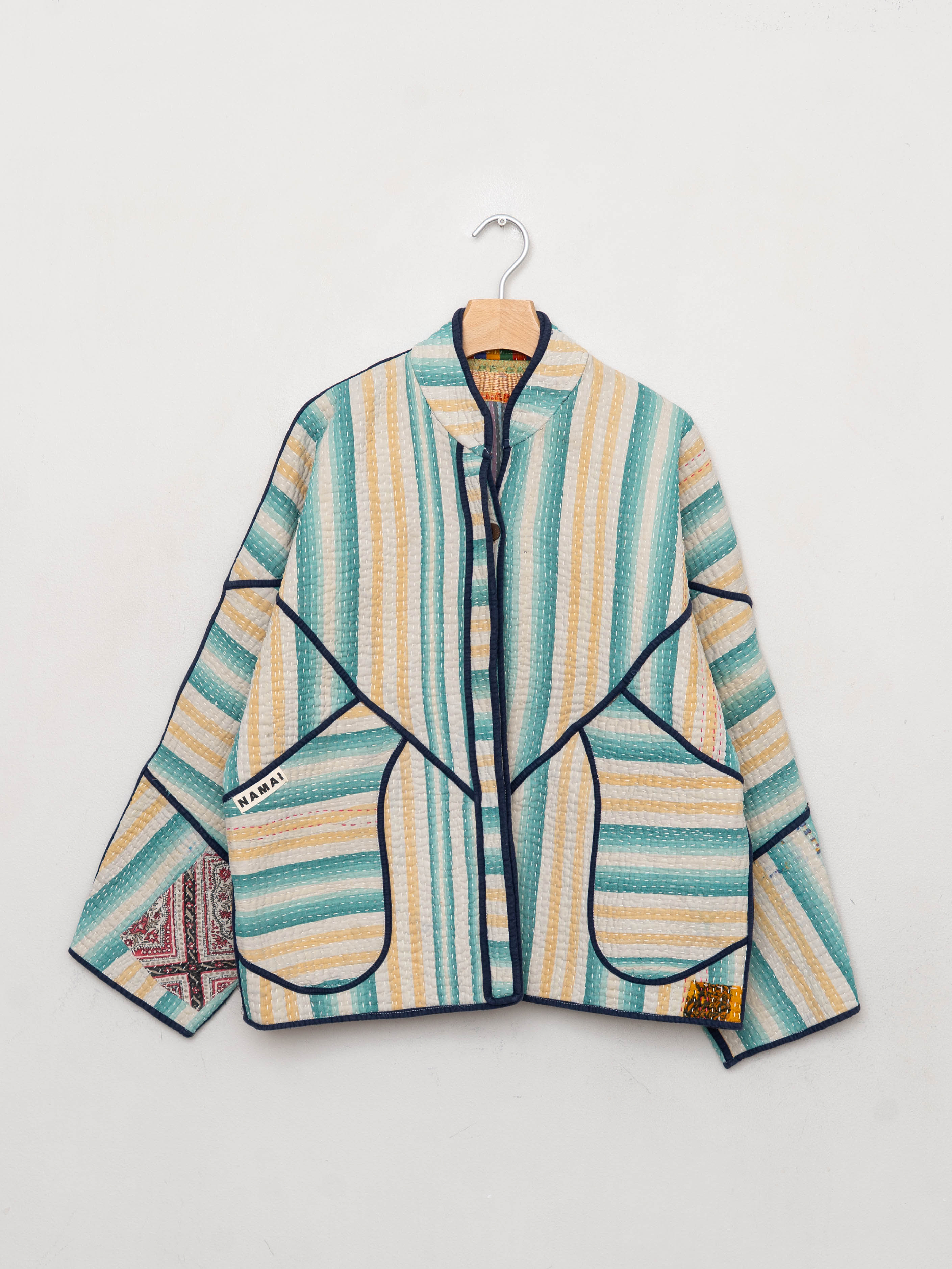 The Ladhiya Quilted Patchwork Kantha Jacket