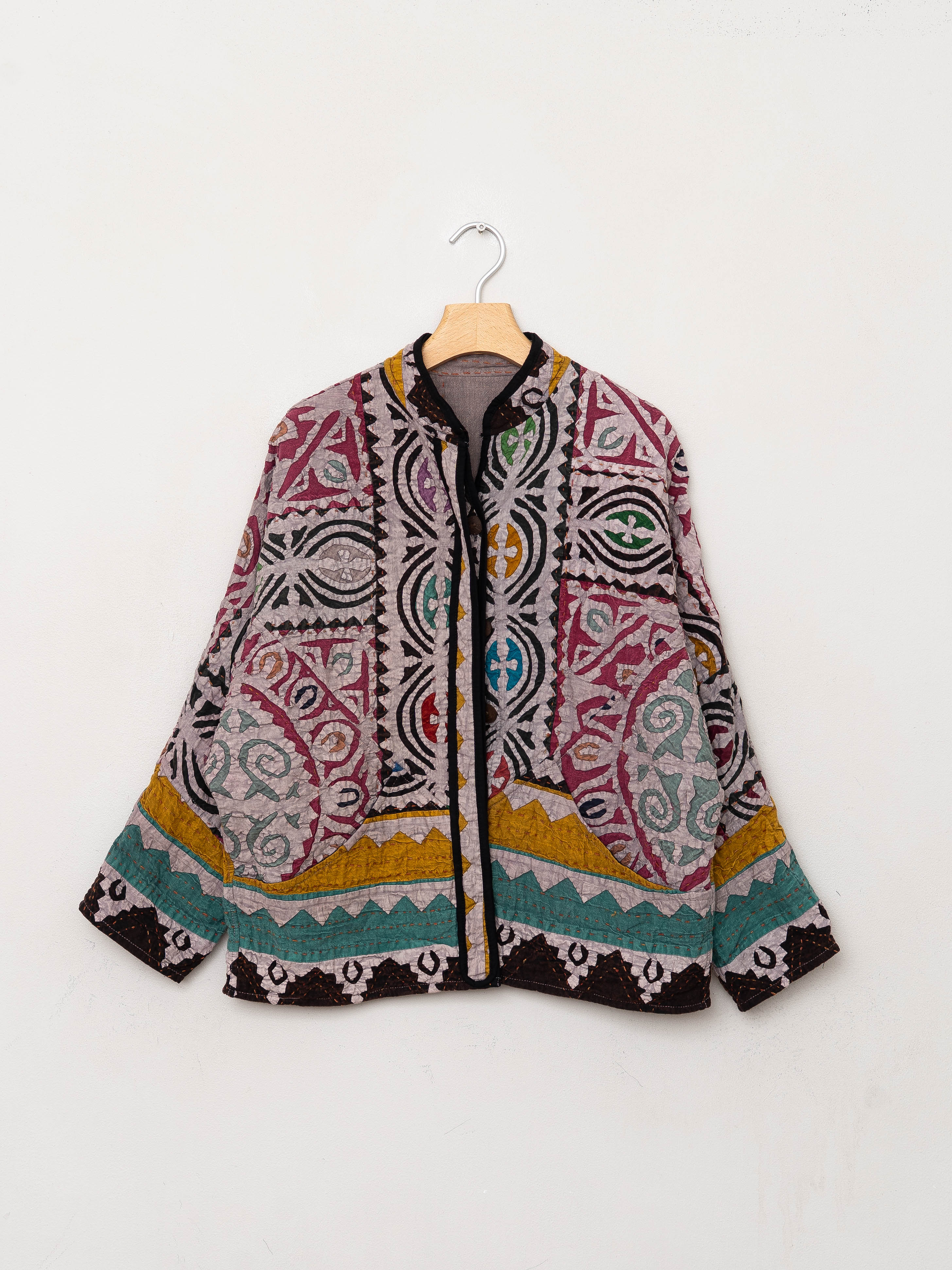 The Ladhiya Petite Suzani Cut Out Kantha Jacket
