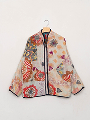 The Ladhiya Suzani Quilted Kantha Jacket