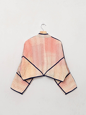 The Kaira Cropped Patchwork Ralli Quilt Jacket