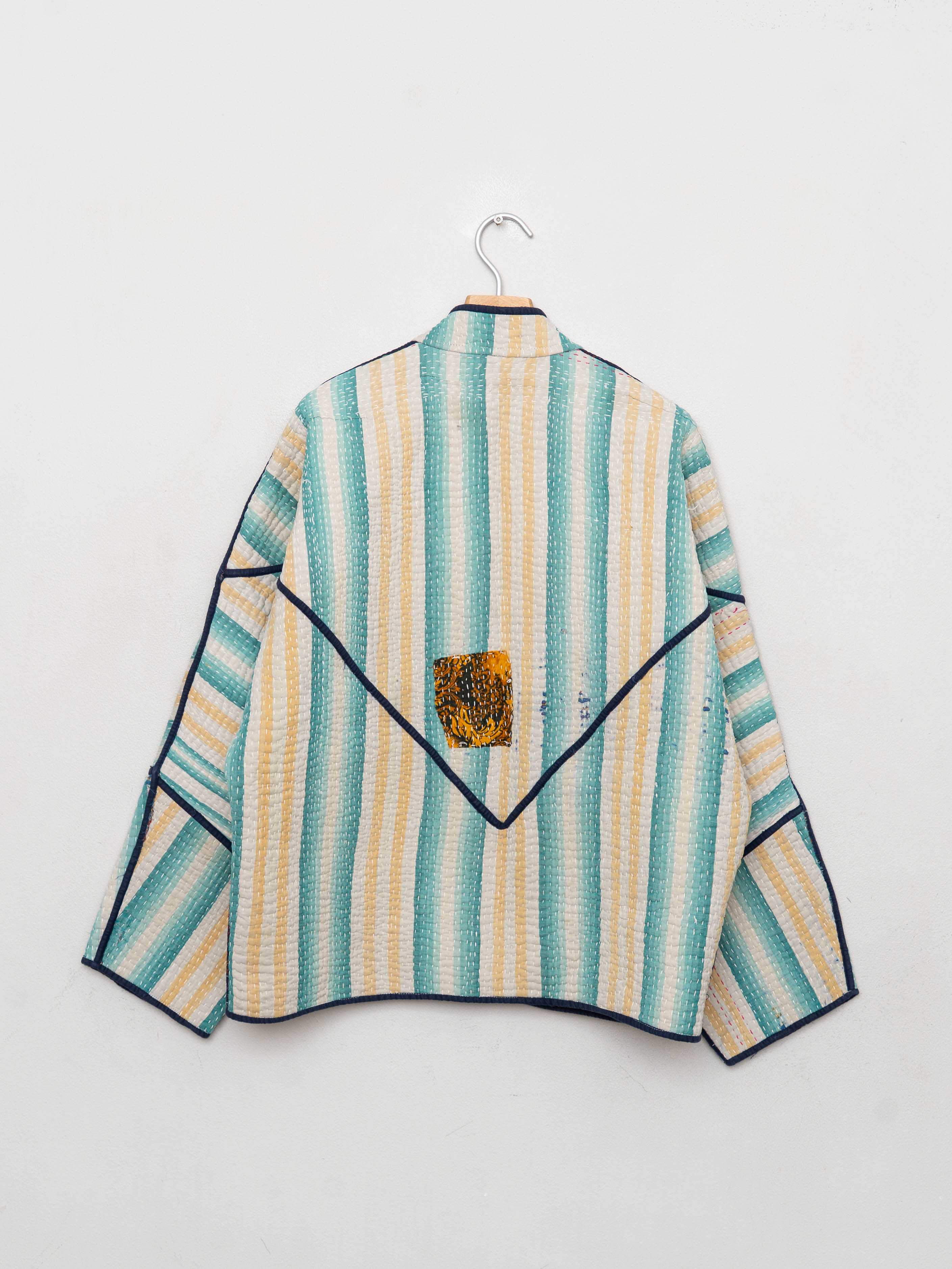 The Ladhiya Quilted Patchwork Kantha Jacket