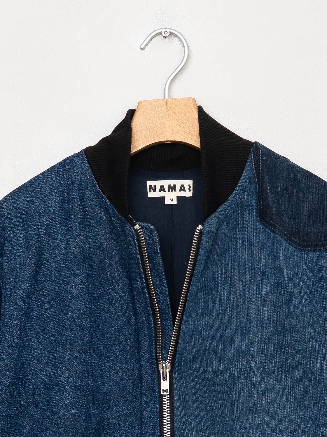 The Veda Denim Bomber Jacket - Medium