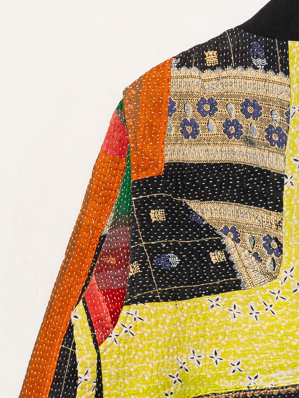 The Veda Quilted One-of-a-Kind Bomber Jacket - Large