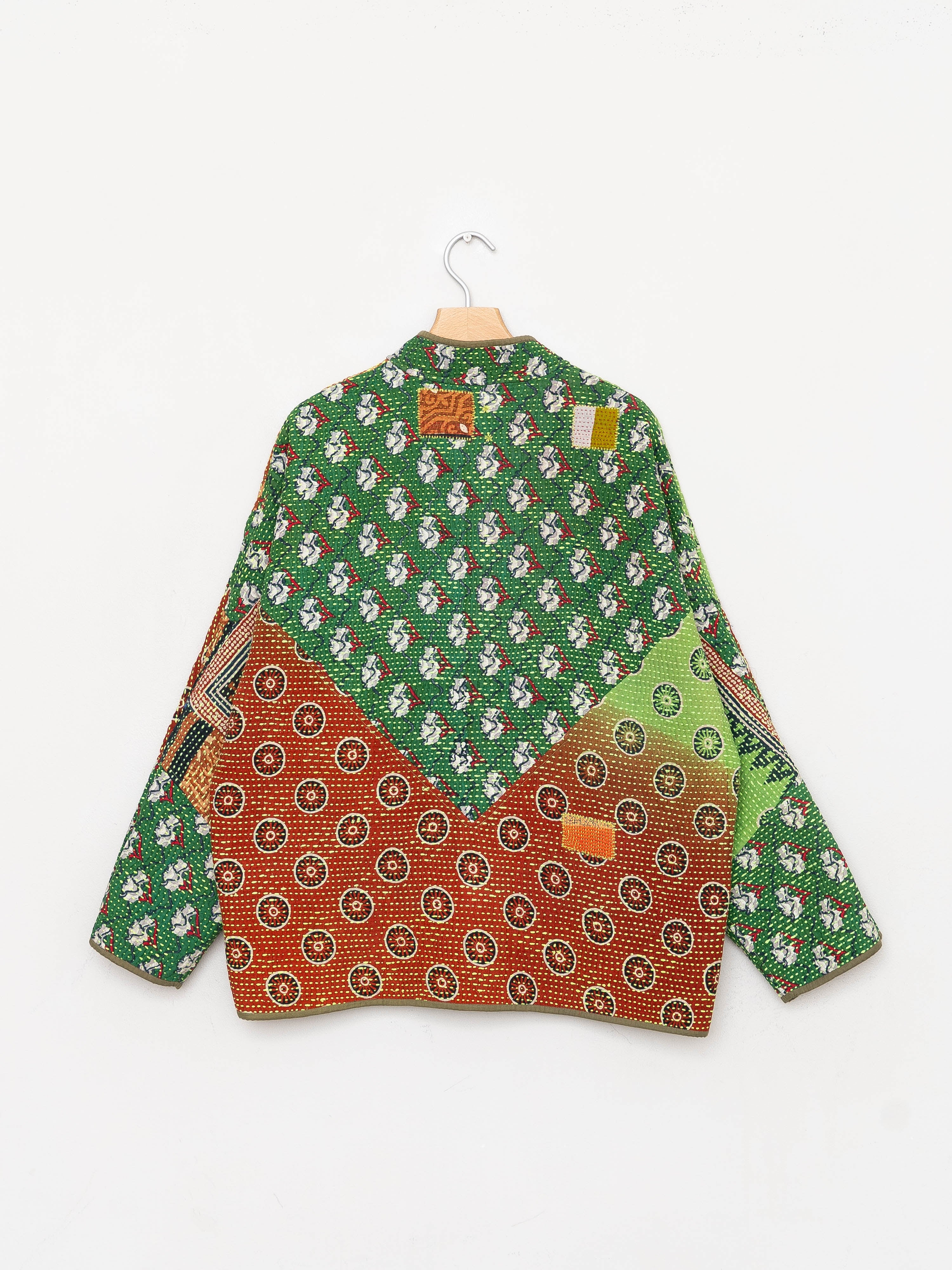 The Ladhiya Quilted Patchwork Kantha Jacket
