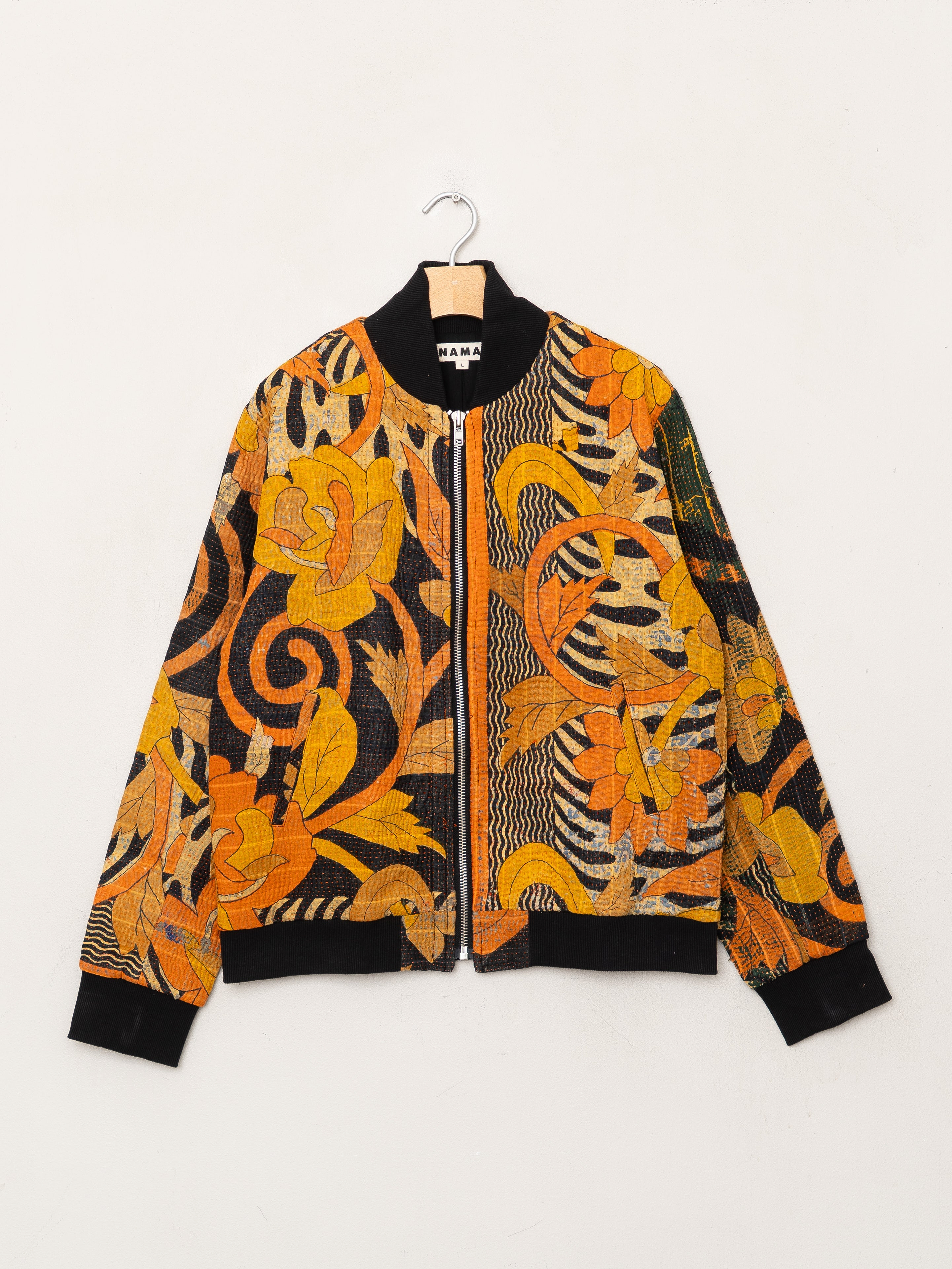 The Veda Quilted One-of-a-Kind Bomber Jacket - Large
