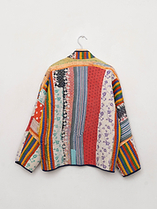 The Ladhiya Quilted Patchwork Kantha Jacket