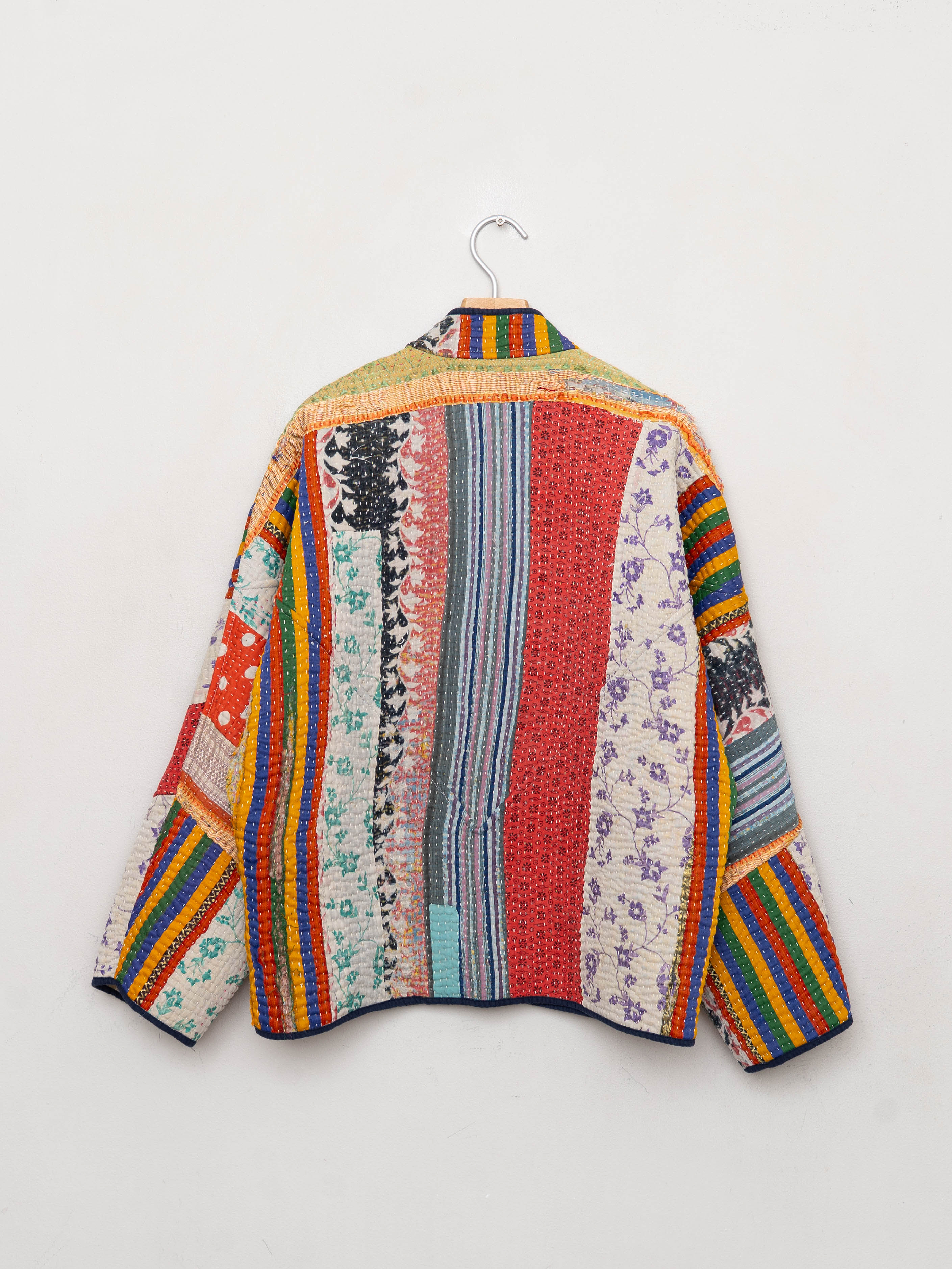 The Ladhiya Quilted Patchwork Kantha Jacket