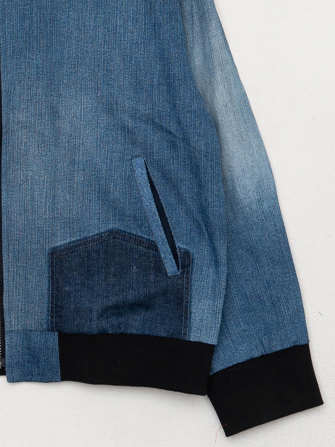 The Veda Denim Bomber Jacket - Medium