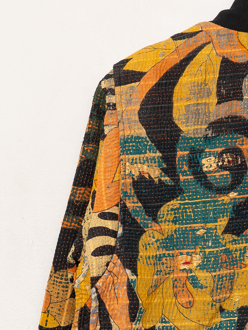 The Veda Quilted One-of-a-Kind Bomber Jacket - Large