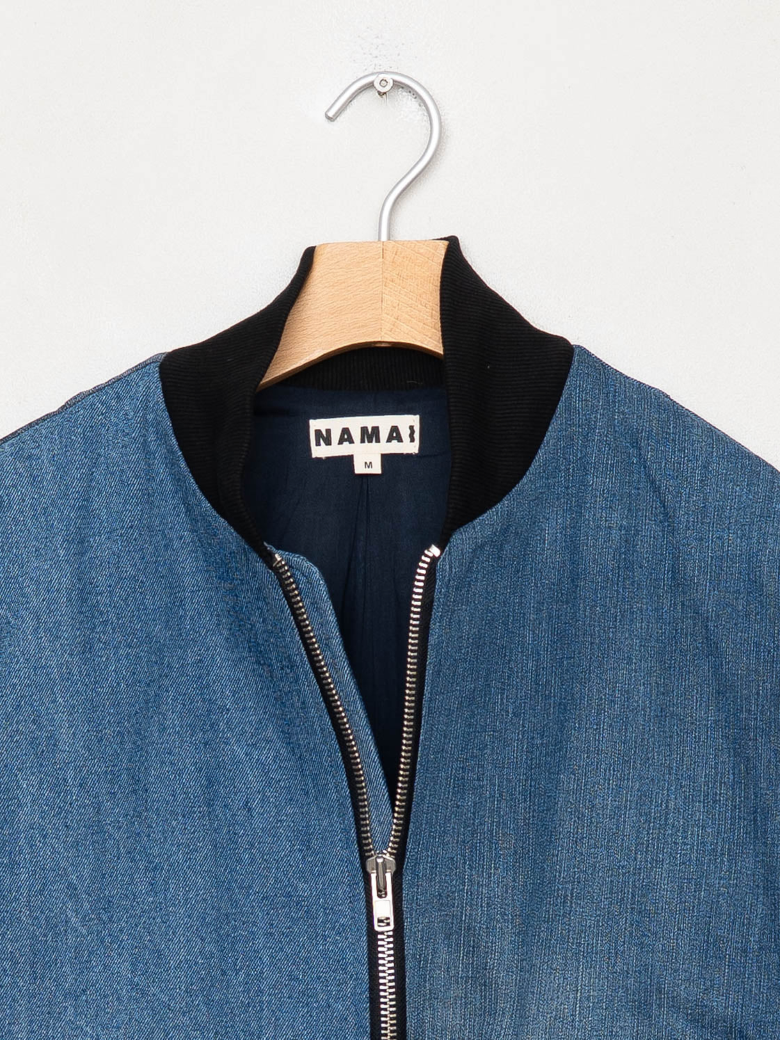 The Veda Denim Bomber Jacket - Medium