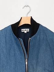 The Veda Denim Bomber Jacket - Medium