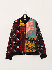 The Veda Quilted One-of-a-Kind Bomber Jacket - Large