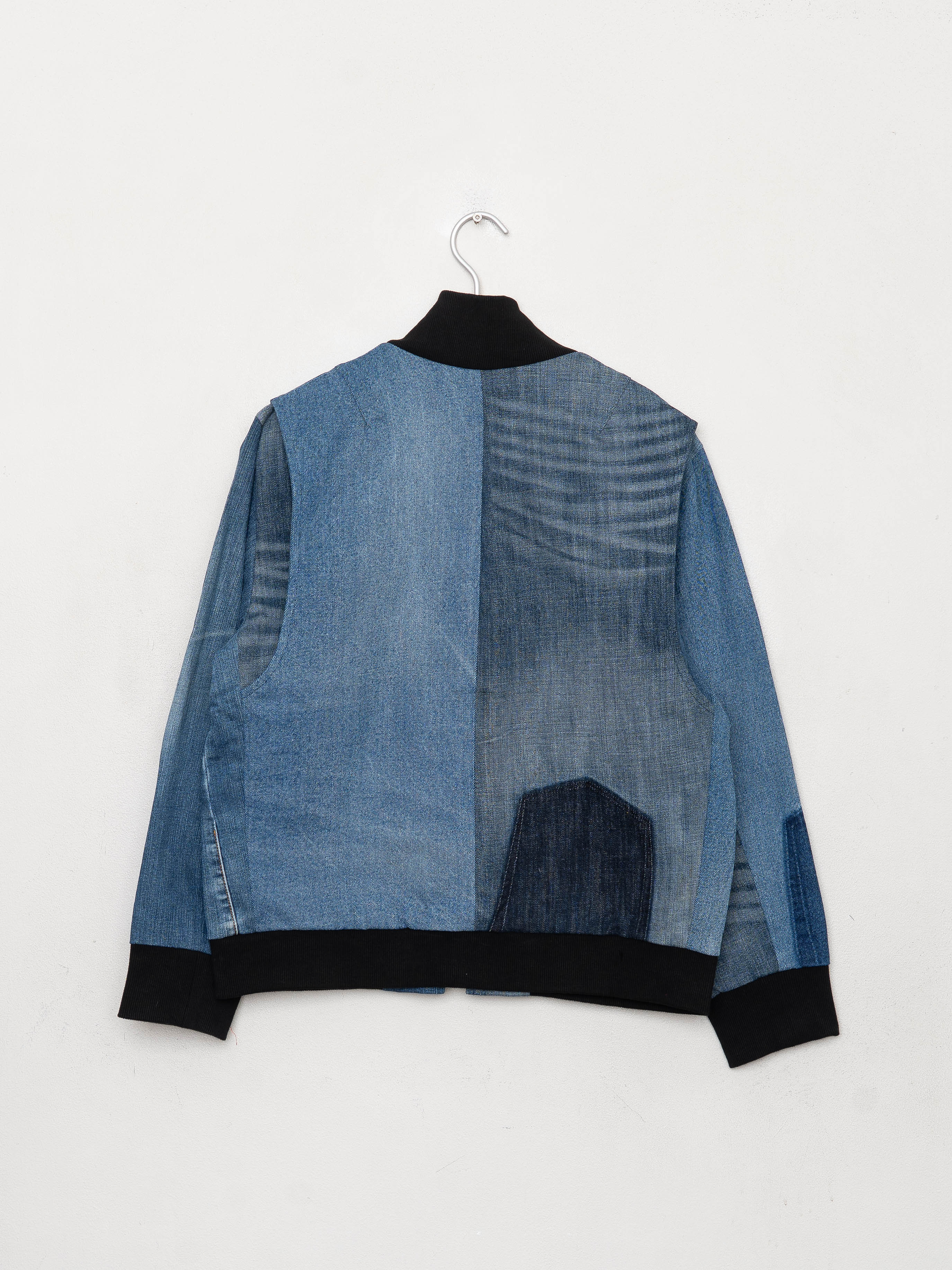 The Veda Denim Bomber Jacket - Medium