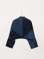 The Kaira Cropped Denim Jacket - Medium