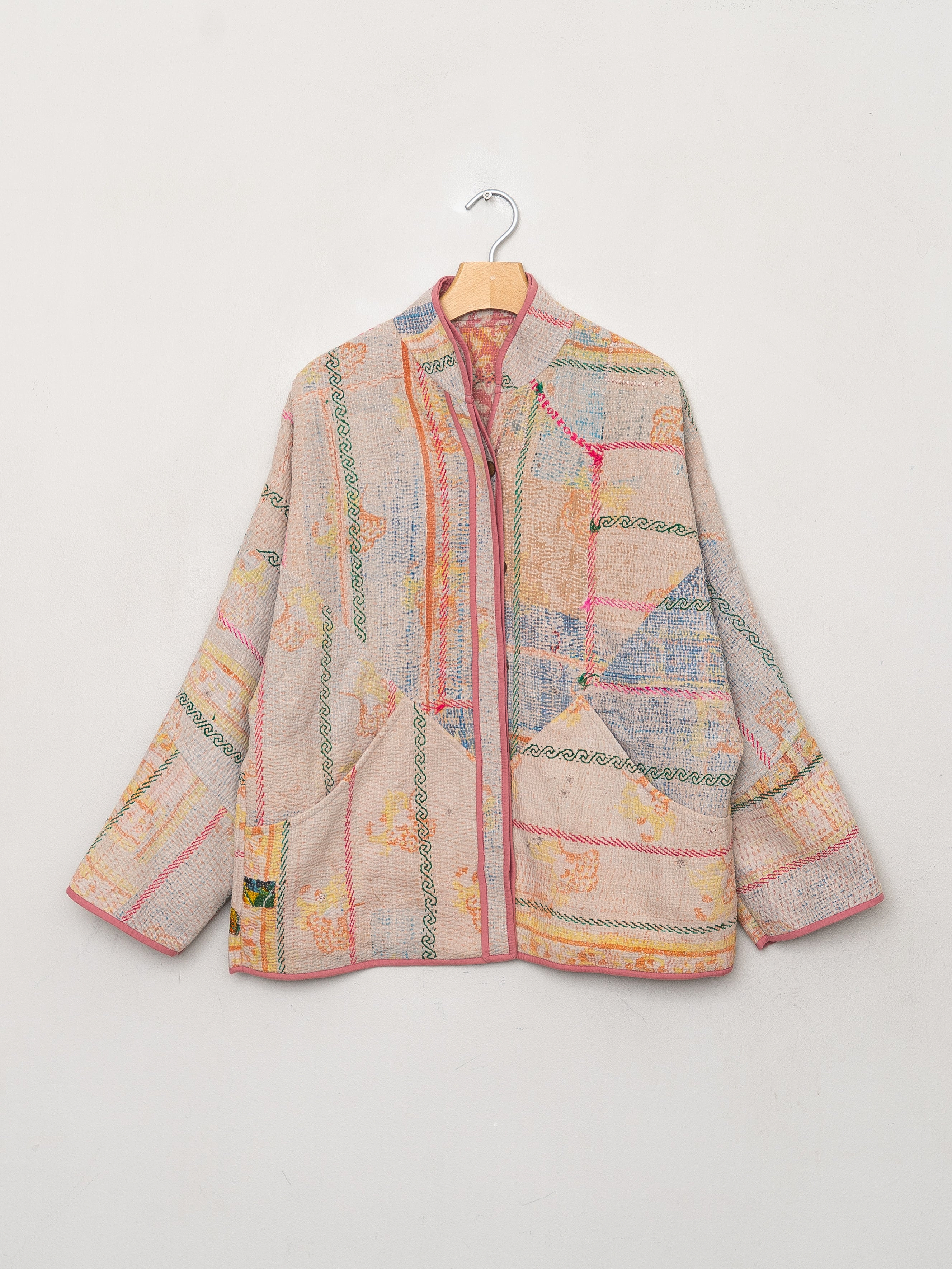 The Ladhiya Quilted Patchwork Kantha Jacket Wholesale