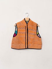 The Kaira Quilted Patchwork Kantha Vest