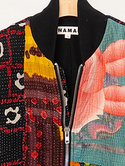 The Veda Quilted One-of-a-Kind Bomber Jacket - Large