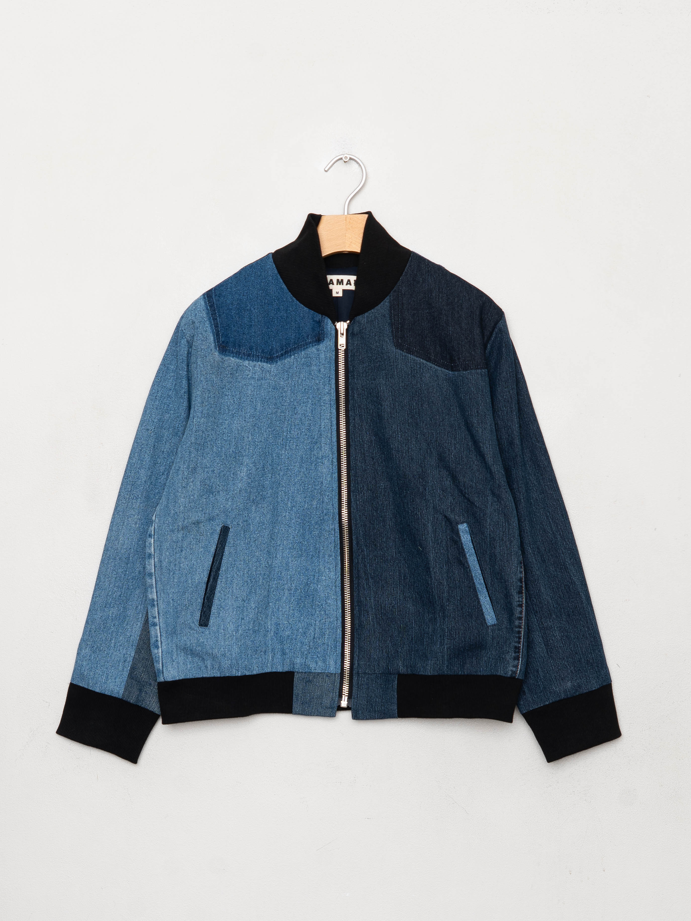 The Veda Denim Bomber Jacket - Medium