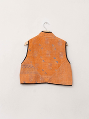 The Kaira Quilted Patchwork Kantha Vest