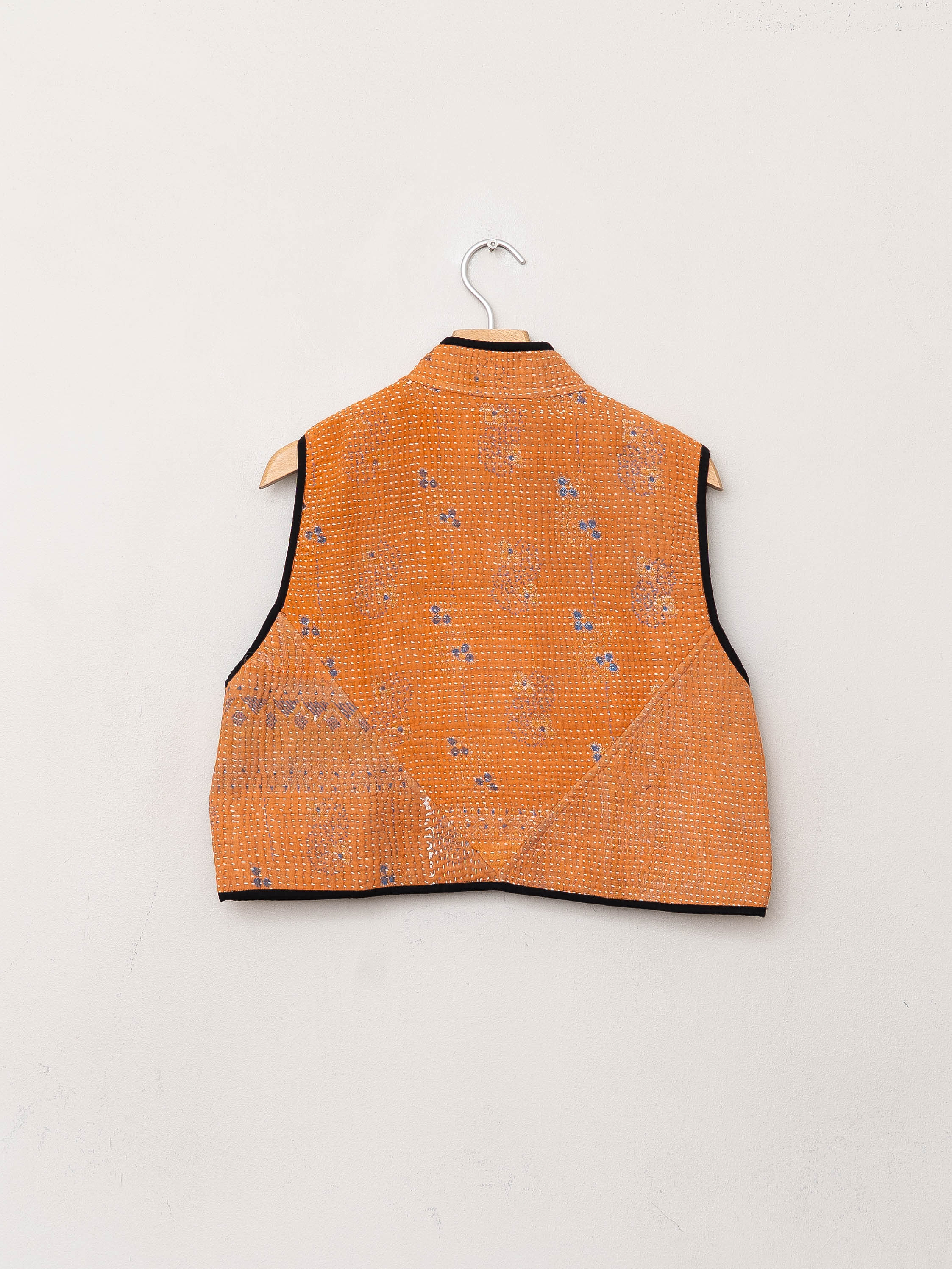 The Kaira Quilted Patchwork Kantha Vest