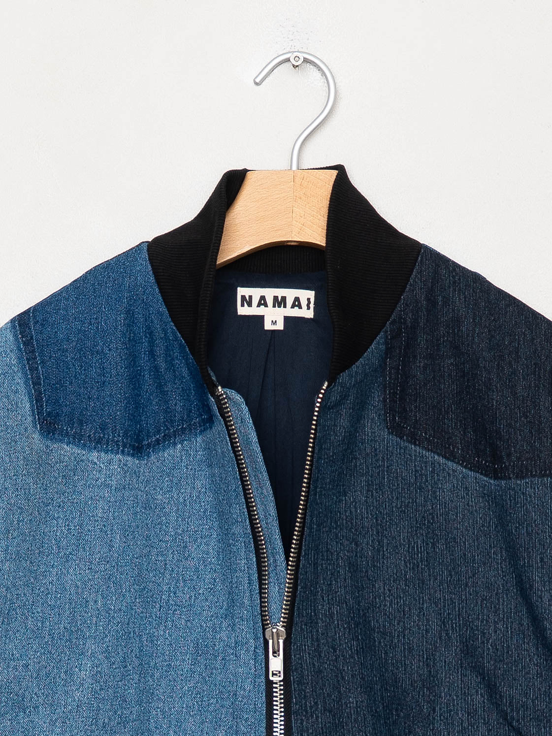 The Veda Denim Bomber Jacket - Medium