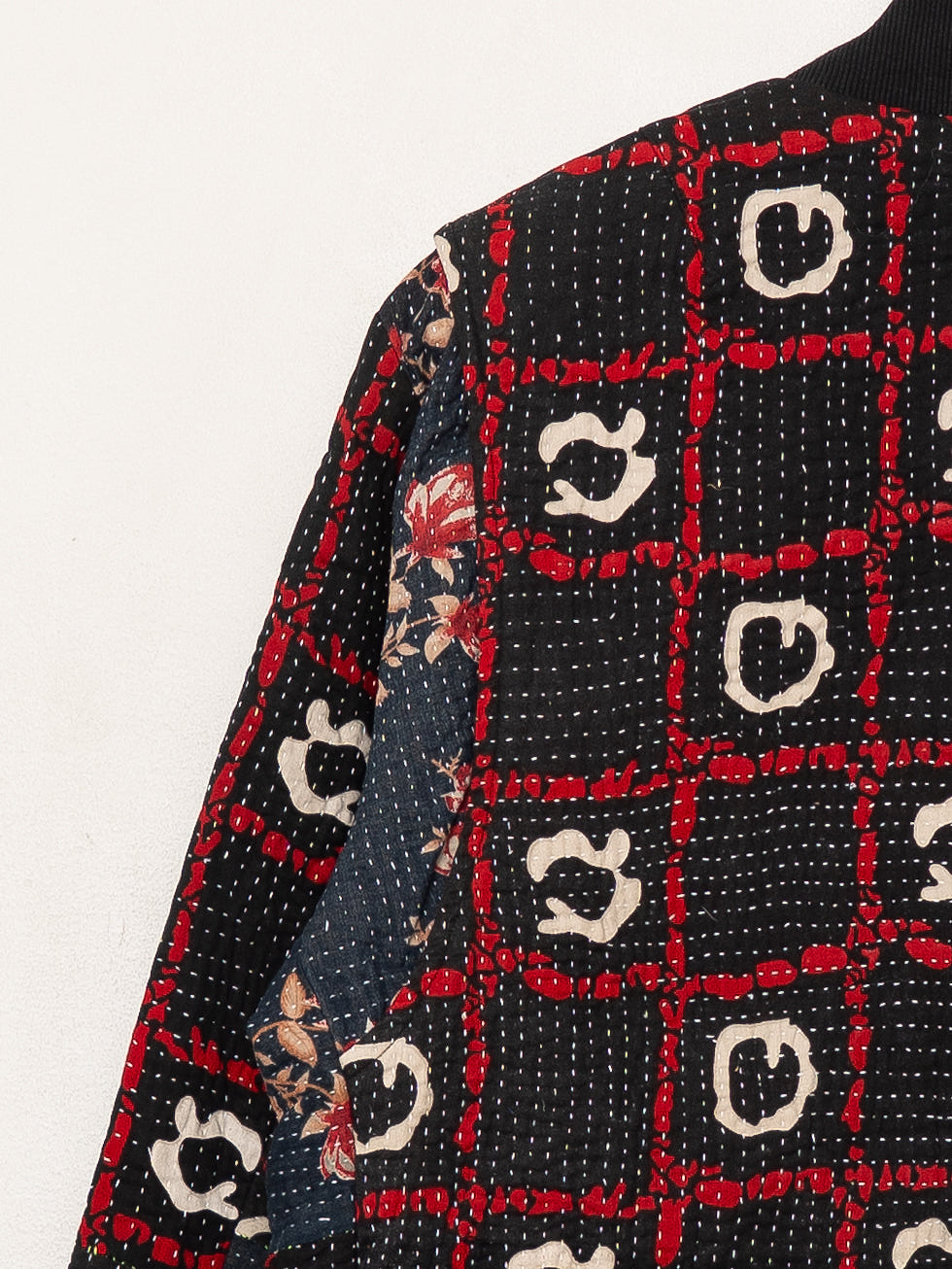 The Veda Quilted One-of-a-Kind Bomber Jacket - Large