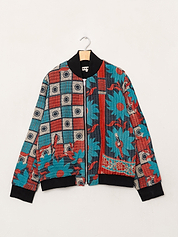 The Veda Quilted One-of-a-Kind Bomber Jacket - Large