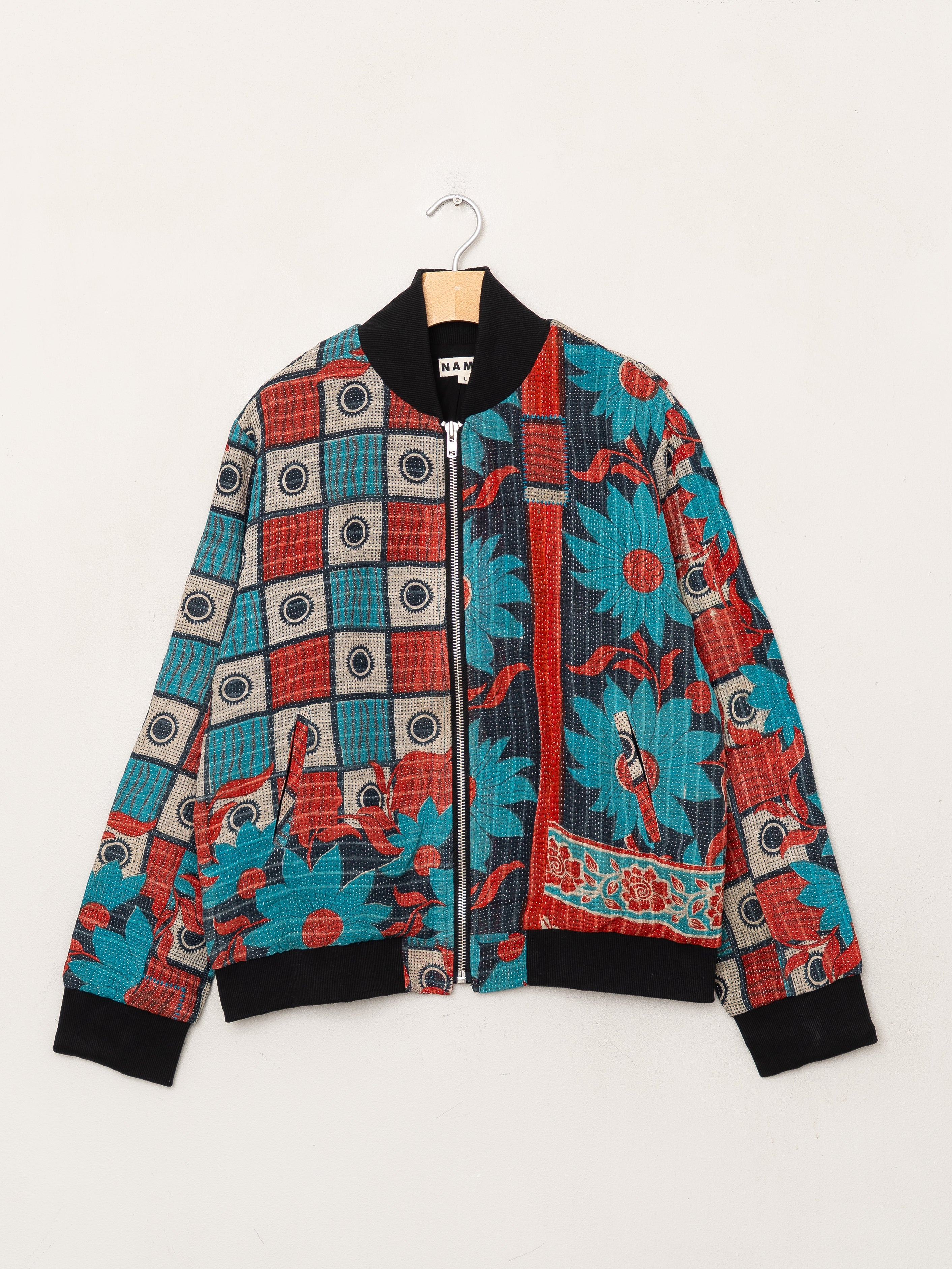 The Veda Quilted One-of-a-Kind Bomber Jacket - Large