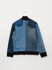 The Veda Denim Bomber Jacket - Medium