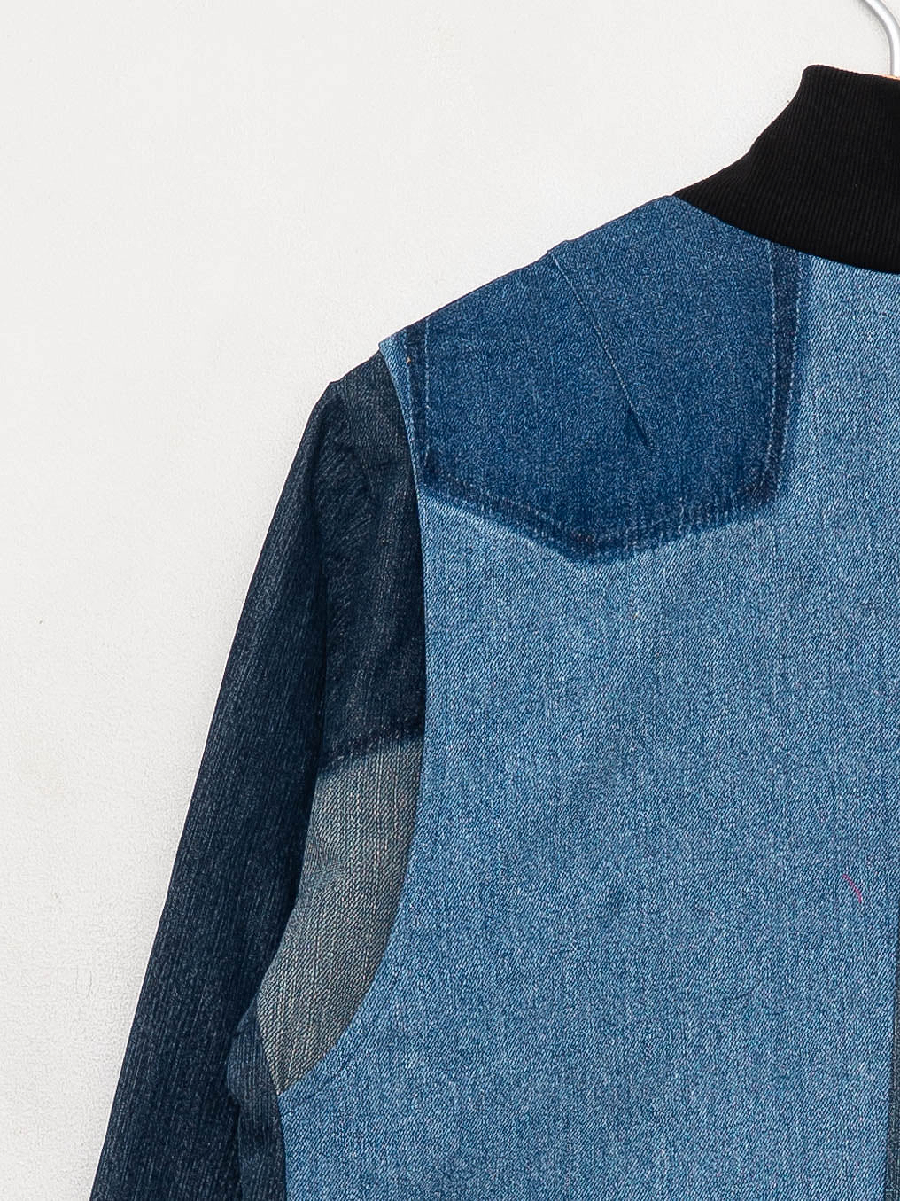 The Veda Denim Bomber Jacket - Medium