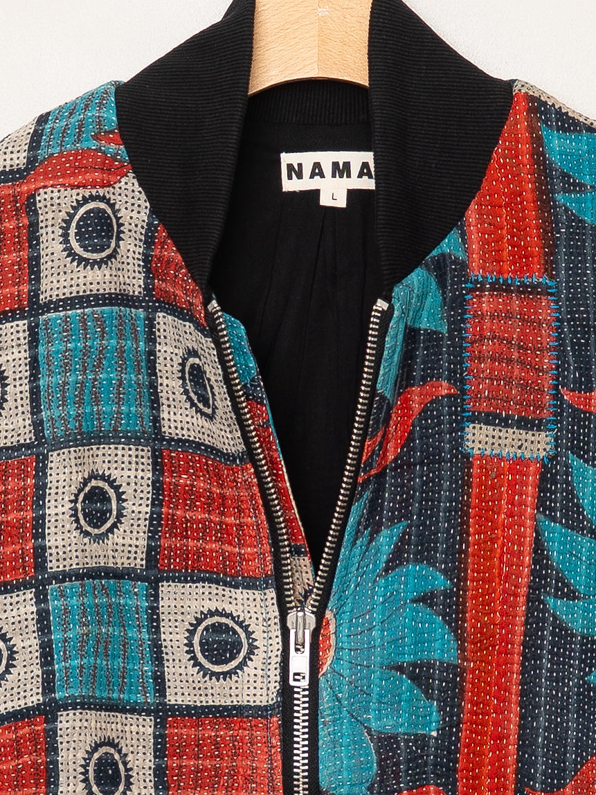 The Veda Quilted One-of-a-Kind Bomber Jacket - Large
