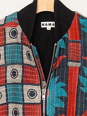 The Veda Quilted One-of-a-Kind Bomber Jacket - Large