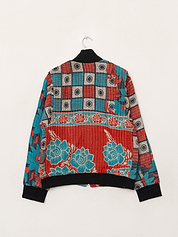 The Veda Quilted One-of-a-Kind Bomber Jacket - Large