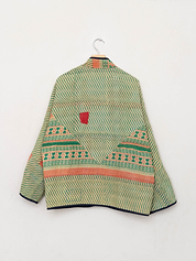 The Ladhiya Quilted Patchwork Kantha Jacket