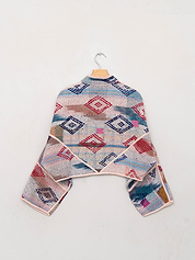 The Kaira Cropped Quilted Patchwork Kantha Jacket