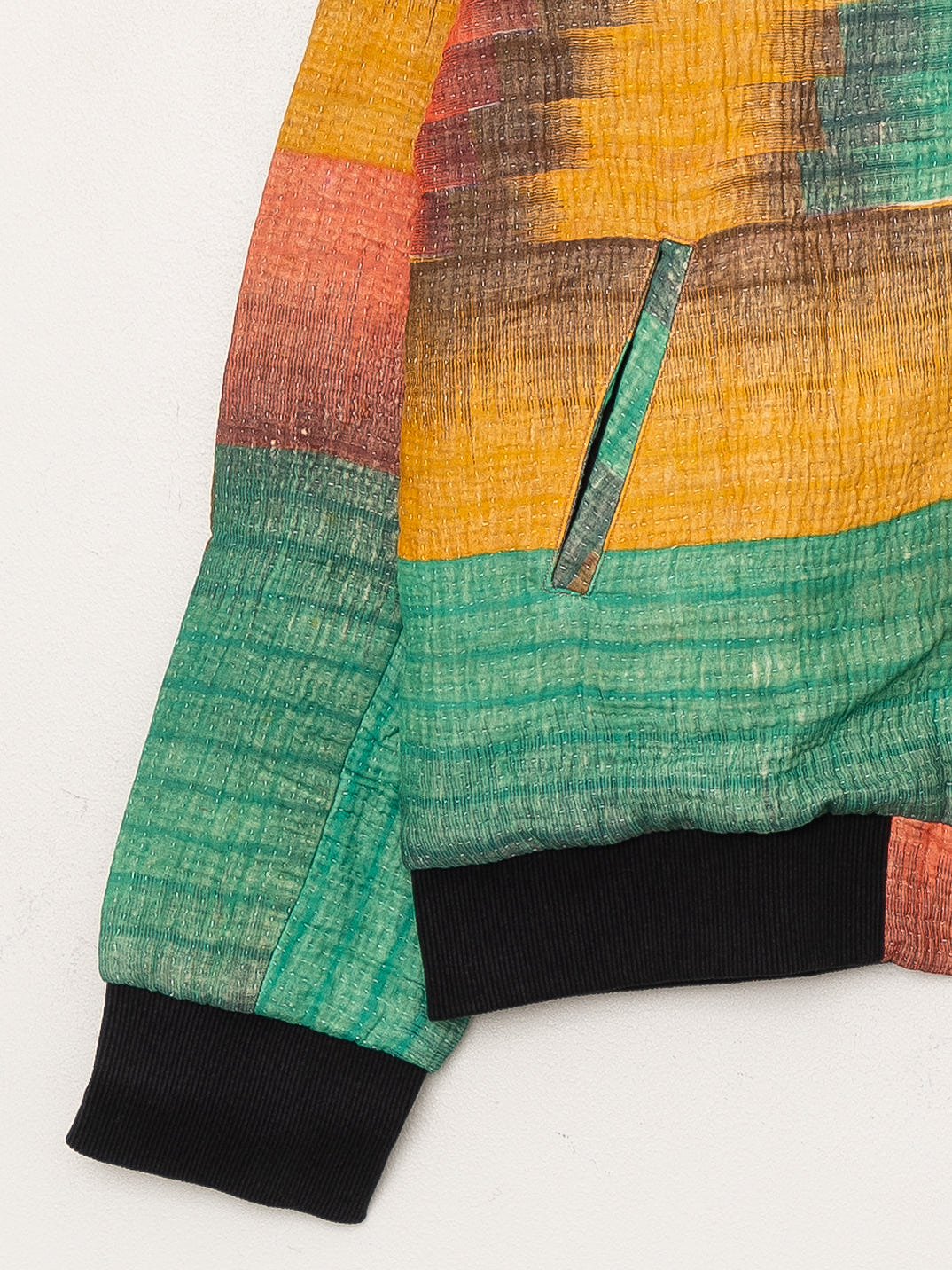 The Veda Quilted One-of-a-Kind Bomber Jacket - Large