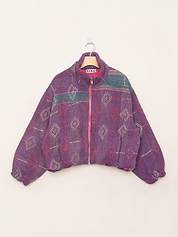 The Shira Quilted Puffer Bomber Jacket