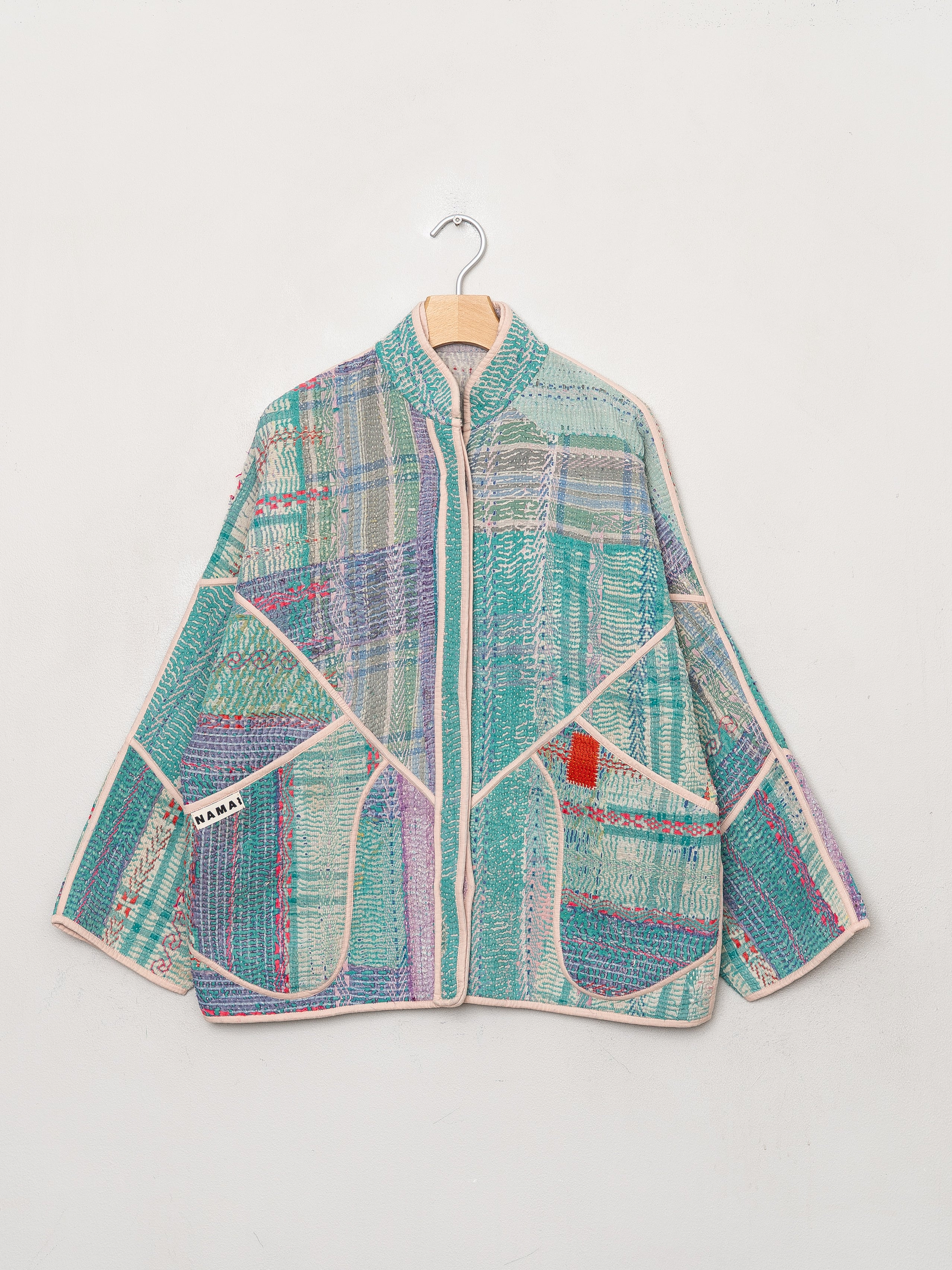 The Ladhiya Quilted Patchwork Kantha Jacket