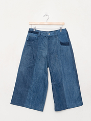 The Bindu Denim Bermuda Culotte Pant - Medium