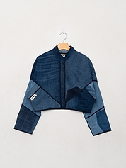 The Kaira Cropped Denim Jacket - Small
