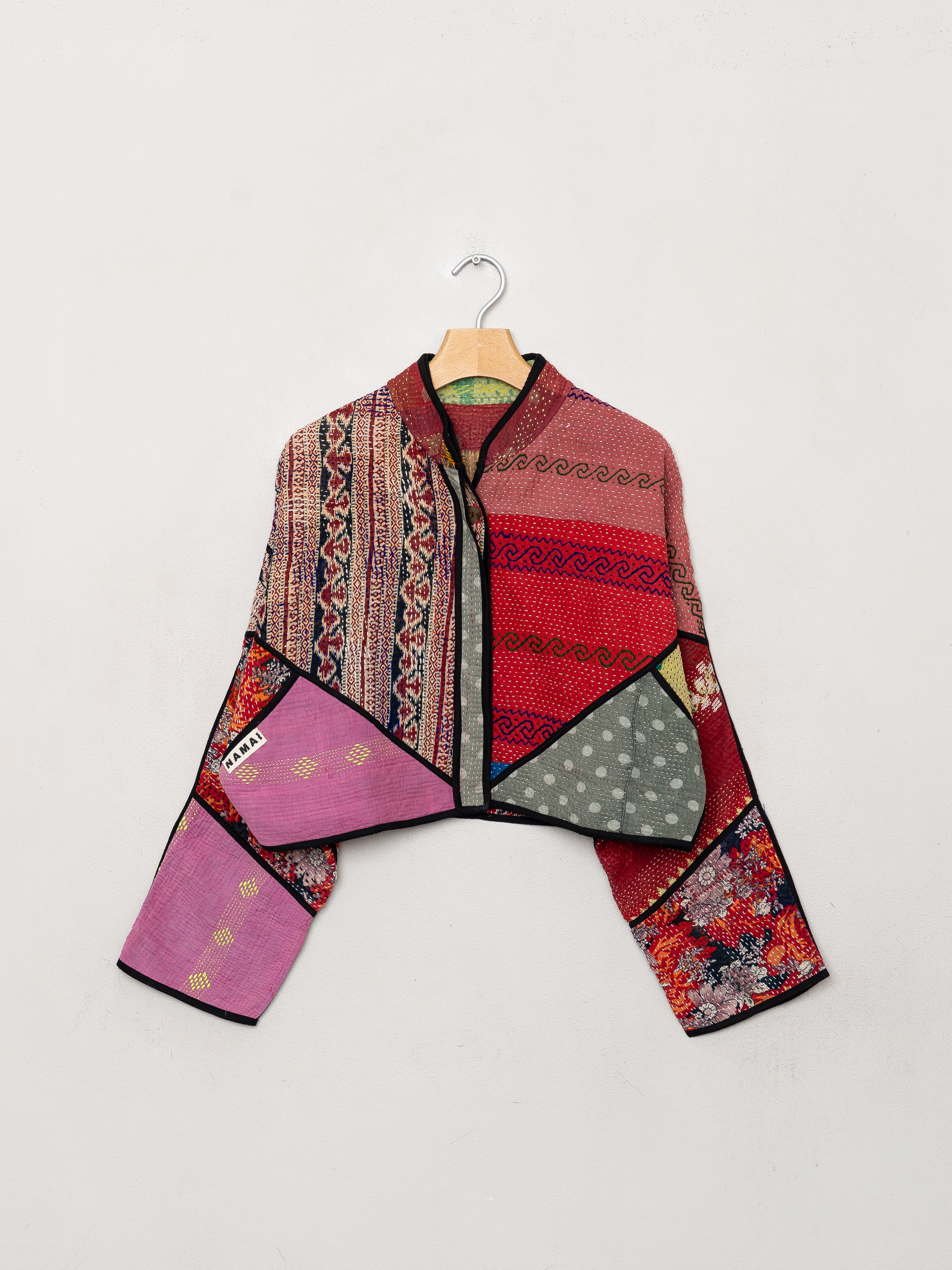 The Kaira Cropped Quilted Patchwork Kantha Jacket Wholesale