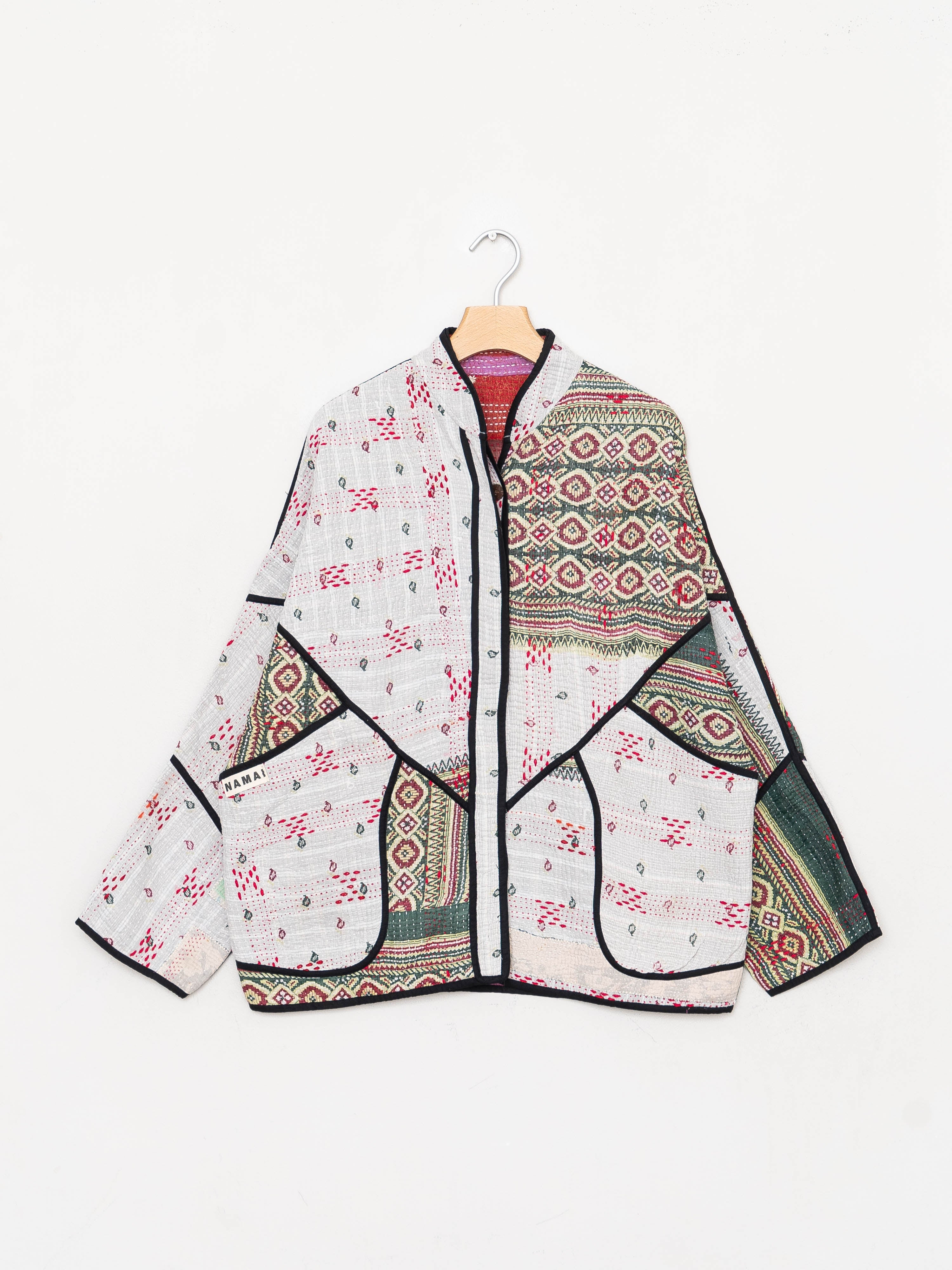 The Ladhiya Quilted Patchwork Kantha Jacket
